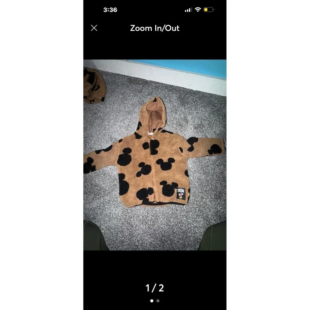 Zara Mikey mouse Sherpa outfit